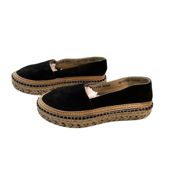 Free People Eden Double Stack Espadrilles in Black, Size 41 (US Size 10) NEW - Picture 6 of 11